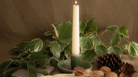 Festive Candleholders and Candles
